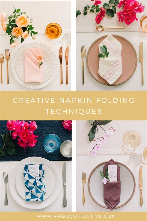 9 Creative Napkin Folding Techniques To Elevate Your Table Rmbo