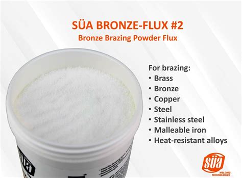 SÜa Bronze Brazing Flux Powder 8 Ounces Jar Ebay