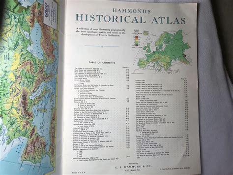 1963 Hammond Historical Atlas Why Why Not Ruby Lane