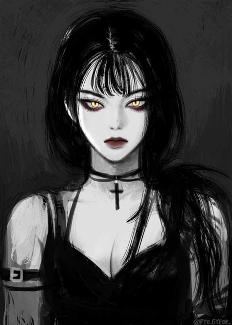 Gothic Anime Girl Dark Anime Girl Cool Anime Girl Gothic Girls Art