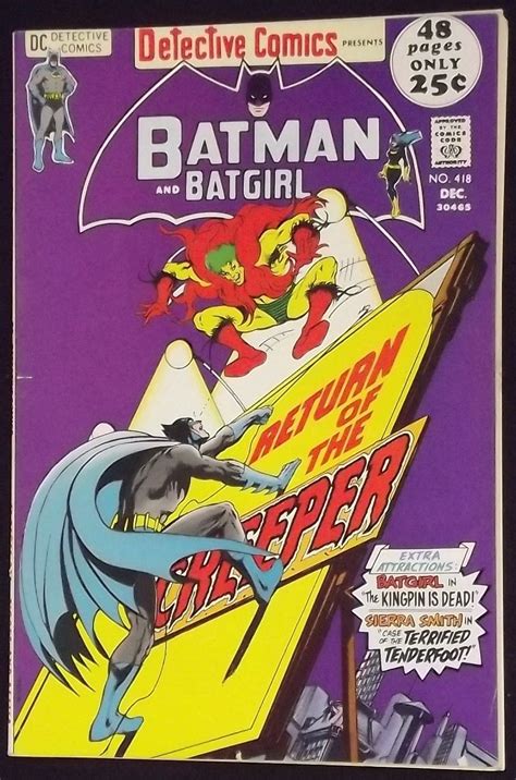 Detective Comics 418 Fn Batman Creeper Batgirl Neal