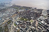 Kingston upon Hull city centre England UK aerial photograph | aerial ...
