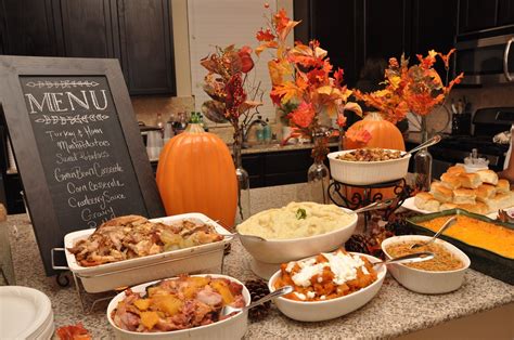 Where He Leads Me And Seek To Show Hospitality Thanksgiving Buffet Table Thanksgiving