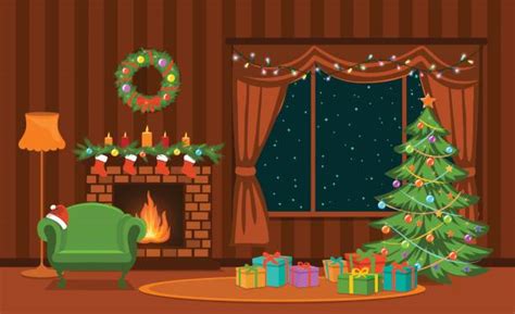 2020 christmas living room decorate with me | tour and lighting update link to bracelet pendant light. Fireplace Illustrations, Royalty-Free Vector Graphics ...