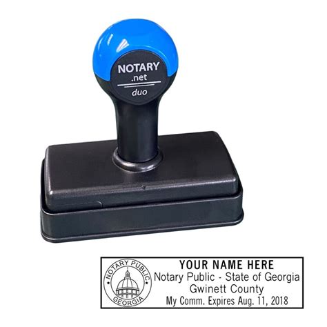 Georgia Traditional Notary Stamp
