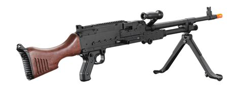 Lancer Tactical Full Metal M240w Airsoft Aeg Squad Automatic Machine