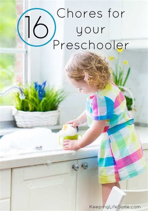 16 Chores For Your Preschooler Keeping Life Sane