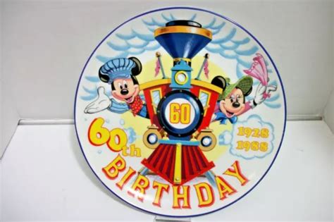 Vintage Disney Mickey And Minnie Mouse 60th Birthday Schmid Collector
