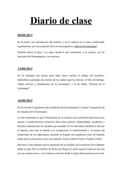 Introducir 101 Imagen Modelo De Diario De Clase Del Profesor Abzlocalmx