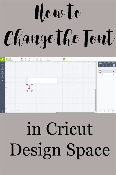 How To Change The Font In Cricut Design Space Cricut Cricut Explore
