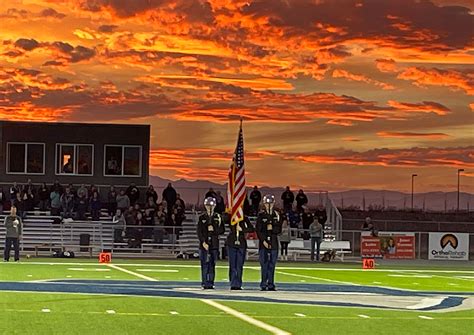 East Helena High School Jrotc Cadets Present The Colors Us Army Jrotc