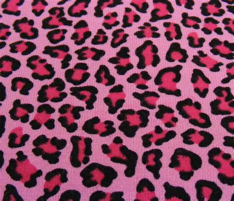 Hot Pink Leopard Print Stretch Jersey Remnant