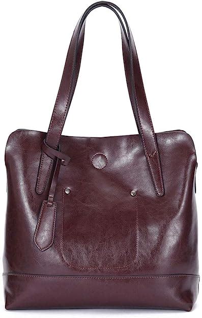 Jl Group Genuine Leather Women Shoulder Tote Bags，laptop