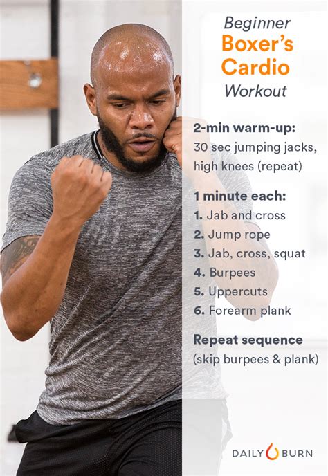 Workout Routine View Boxing Workout Plan For Beginners Png
