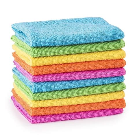 mts 10 20 30 40 50 microfibre cleaning cloths dusters car bathroom polish towels 10