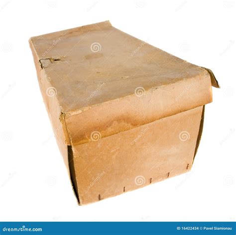 Old Cardboard Box Stock Photo Image Of Rough Square 16422434