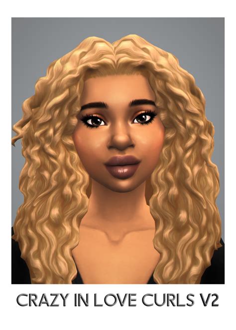 Savvysweet Sims Hair Crazy Love Coffee Hair