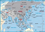 East Asia Bodies Of Water Map
