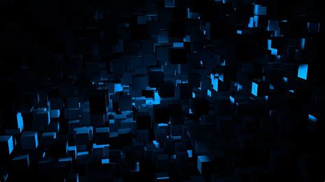 Hd Wallpaper Abstract Cube Pattern Blue Shape Backgrounds