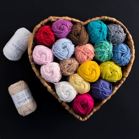 La Mia Mini Cottony 20 Skeins Yarn Assorted Colors Hobiumyarns