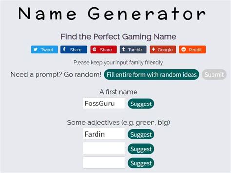 Best 12 Random Username Generator For Any Social Platform