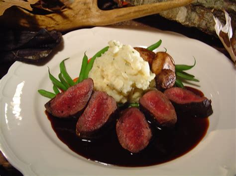 Pan Seared Venison Medallions With Balsamic Berry Sauce The Sporting