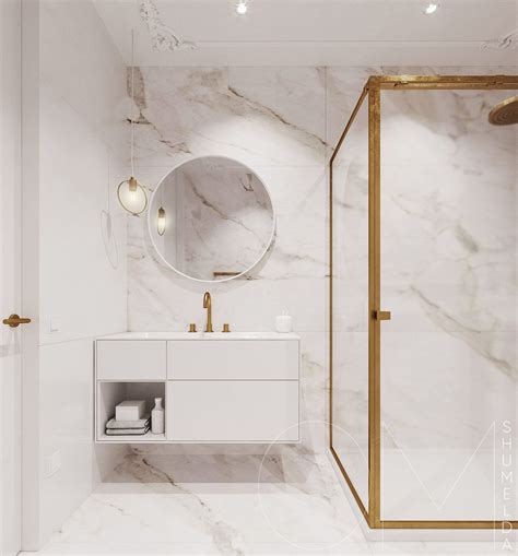 3 Luxe Home Interiors With White Marble And Gold Accents White Marble