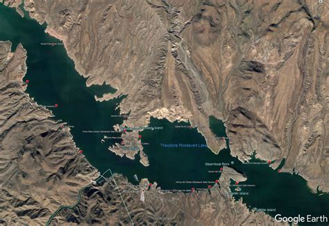 Available Gps Points Of Azgfd Habitat Structure At Roosevelt Lake