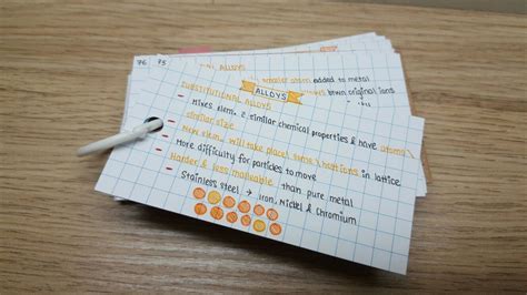 How to make flashcards from index cards. Another shot of my Chemistry flashcards! I love Chemistry ...