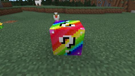 Rainbow Lucky Block Addon Minecraft Pe Mods And Addons
