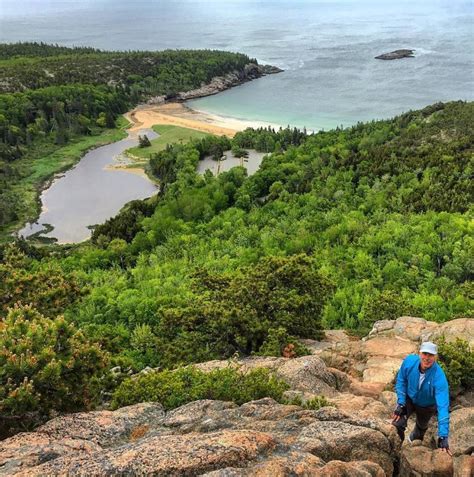 Looking Back On Acadia National Parks Famous Sand Beach From The