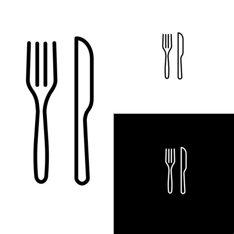 Fork And Knife Vector Icon Custom Designed Icons ~ Creative Market