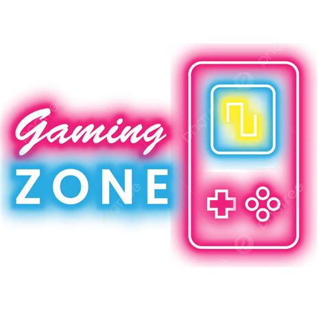 Néon Gaming Zone Png Vecteur Clipart Fond Transparent Png Néon Jeu