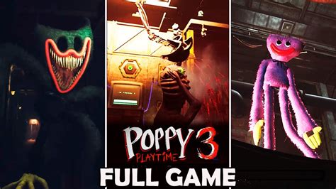 Poppy Playtime 3 Full Gameplay On Hard Level A Lot Of Scares Secret Ending Youtube
