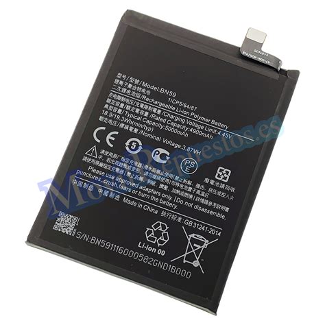 Batería Bn59 Para Xiaomi Redmi Note 10 Redmi Note 10s De 5000mah