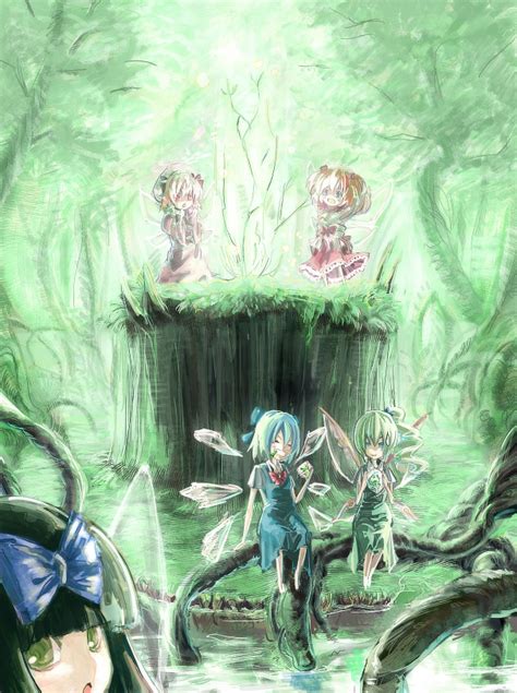 Cirno Daiyousei Star Sapphire Luna Child And Sunny Milk Touhou