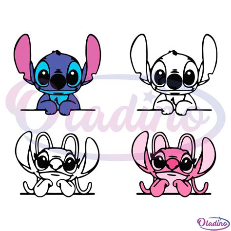 Lilo Stitch Cute Bundle SVG PNG, Disney Stitch SVG, Cartoon SVG