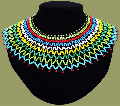 Traditional African Beadwork Necklaces Beaded Necklaces African