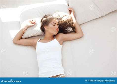 Girl Sleeping Topless