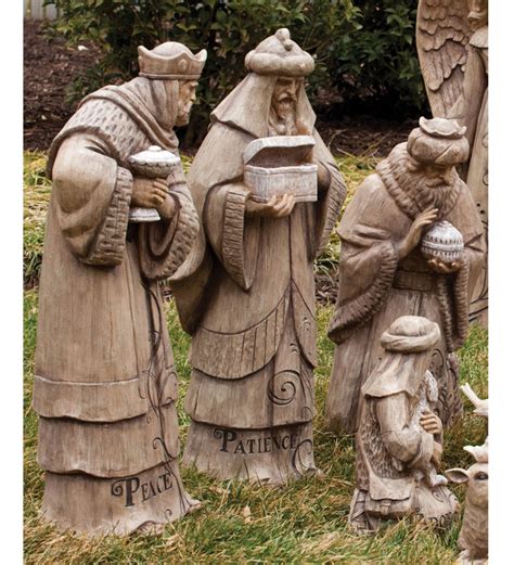Set of 3 Large Wise Men Statues | Wind and Weather