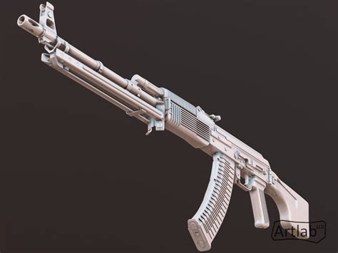 Rpk 74m Light Machine Gun Rpk 74m 3d Model 3d Weapon Etsy Australia