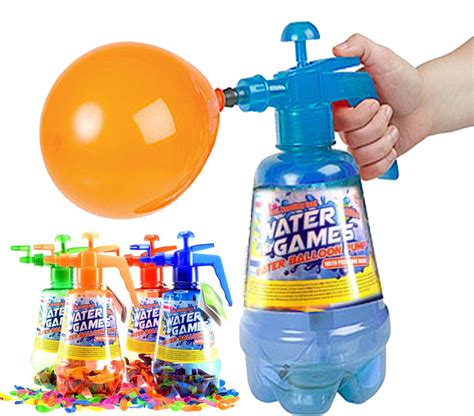 2 In 1 Air Water Bomb Balloon Pump Kids Party Outdoor
