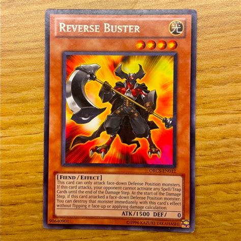 Yu Gi Oh Accessories 996 Holographic Reverse Buster Yugioh Card