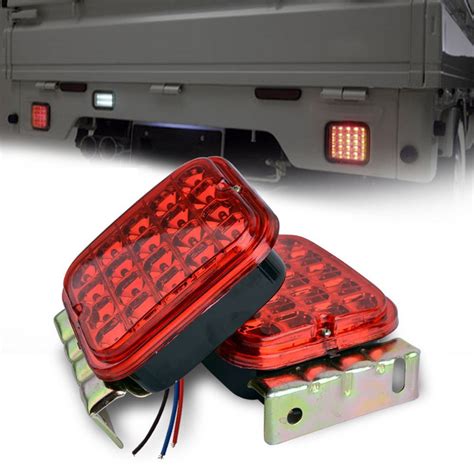 2x 45 Led Trailer Tail Light Kit Brake Turn Signal Utility Rv Car