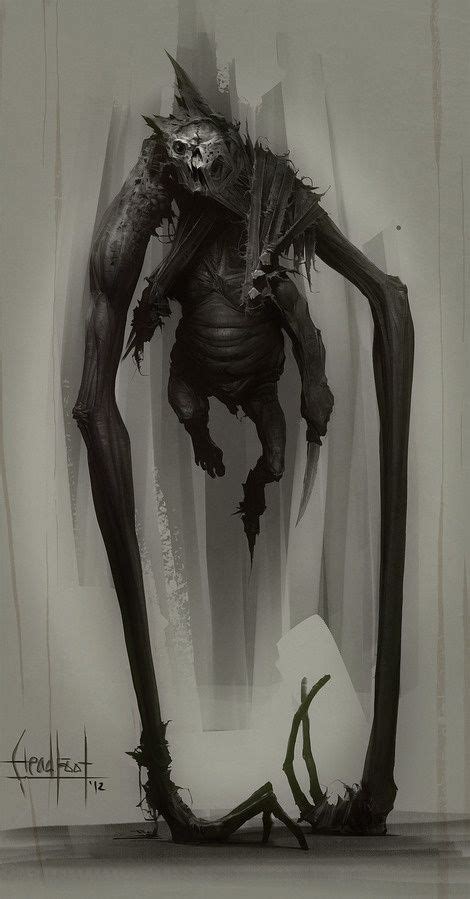 Scifi Fantasy Horror Headfoot By Marat Ars Monster Concept Art Creature Concept Art Dark