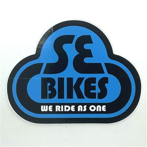 Se Bikes Bubble Logo Vinyl Decal Blackbaby Blue Planet Bmx