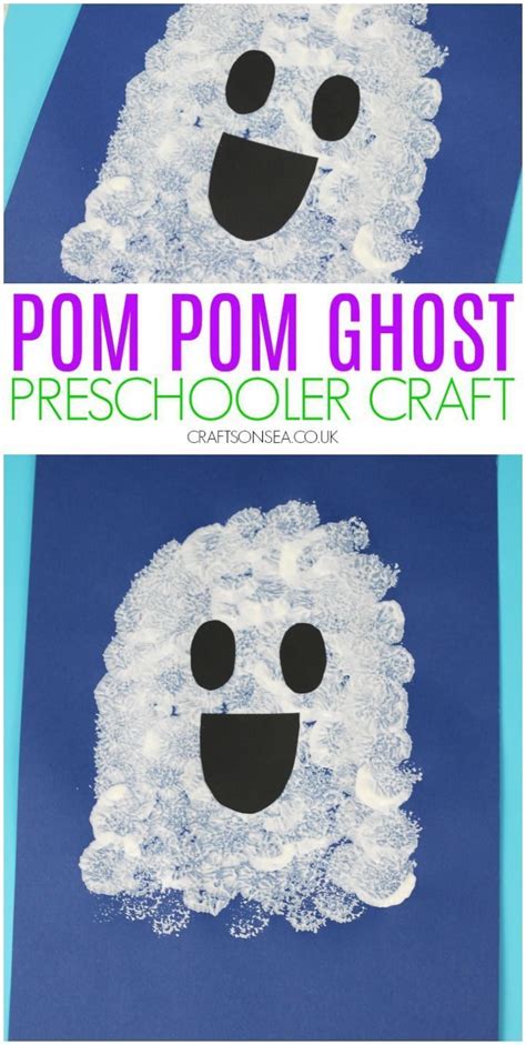 Easy Ghost Craft For Kids Halloween Crafts Preschool Halloween