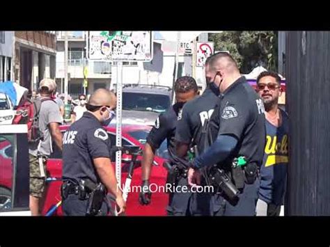 POLICE ARREST MAN AFTER TROUBLE ON THE BOARDWALK VENICE BEACH CALIF SAT SEPT YouTube