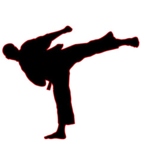 Martial Arts Karate High Kick Stock Vector Image By ©splavsk 2760058