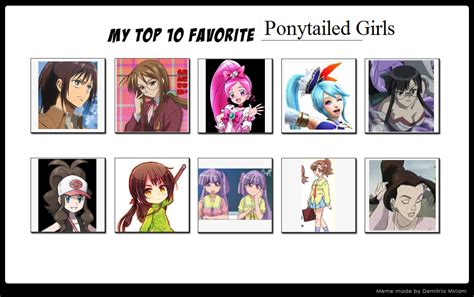 My Top 10 Favorite Ponytailed Girls By Ajpokeman On Deviantart